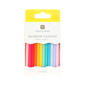 Rainbow Birthday Candles 24 Pack