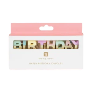 Pastel "happy birthday" Candles