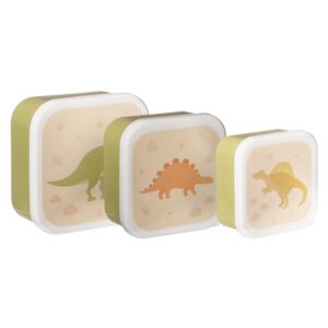 Desert Dino Lunch Boxes Set of 3
