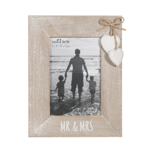Mr & Mrs Frame with Heart Attachment