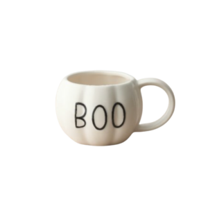 White Boo Pumpkin Mug