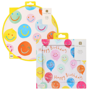 Happy Face Paper Plates/ Happy Face Paper Napkins
