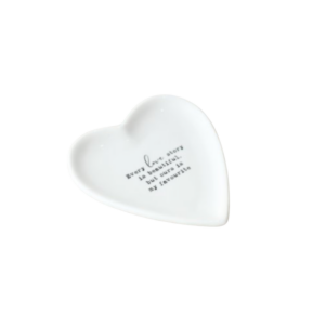 Every Love Story Is Beautiful Heart Trinket Dish 10cm