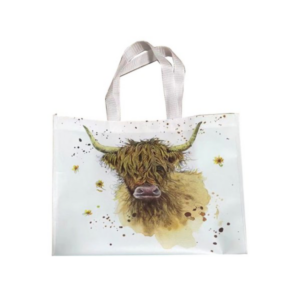 Highland Cow Reusable Tote Shopping Bag 39.5cm