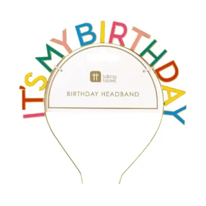 Rainbow "it's my birthday" Headband