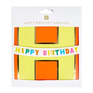 Rainbow Happy Birthday Garland 3m