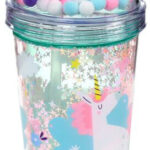 Unicorn Magic Cup & Straw with Charms